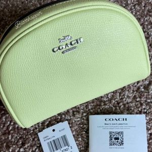 Coach cosmetic case green